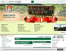 Tablet Screenshot of jablonov.sk